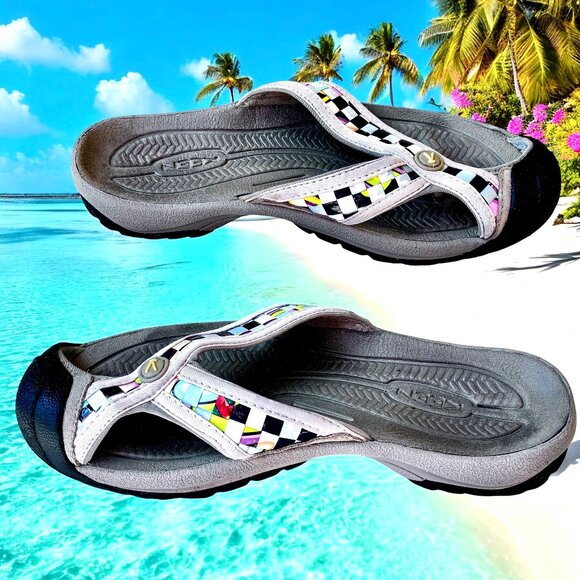 KEEN Flip-Flop Thong Sandal WAIMEA Sporty Bumper Toe Rice Bag Womens size 9 - Picture 2 of 15